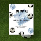 Poster Soccer Time Capsule 1st birthday