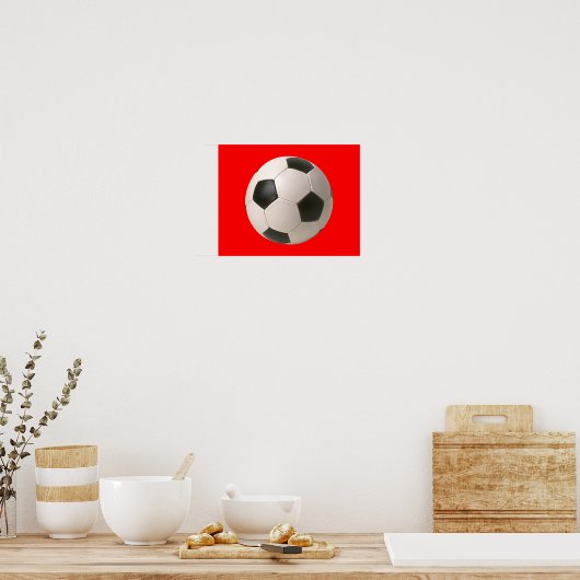 Poster Soccerball (Cuisine)