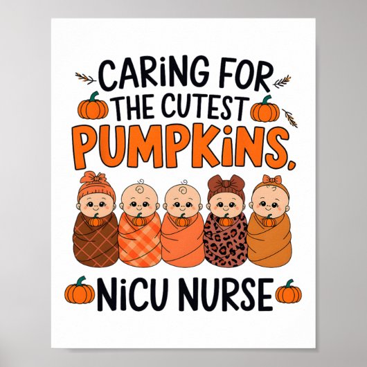 Poster S'occuper des citrouilles les plus mignonnes Infir (Devant)