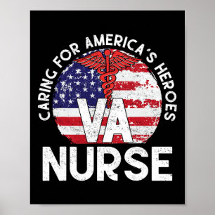 Poster S'occuper des héros américains - Patriotique Va Nu
