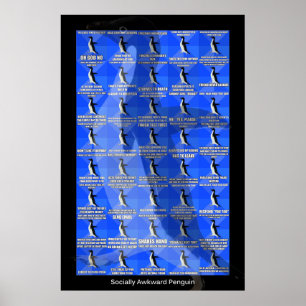 Poster sociaal-Awkward Penguin