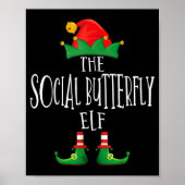 Poster Social Butterfly Elf Shirt Family Matching Group C (Devant)