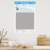 Poster Social Media Party Frame Photo Booth Prop (Cuisine)