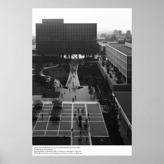 Poster Social Sciences Building, UCLA, 1966 (Devant)