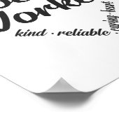 Poster Social Worker Heart Word Cloud (Coin)