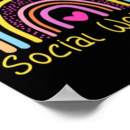Poster Social Worker Rainbow (Coin)