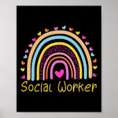 Poster Social Worker Rainbow (Devant)
