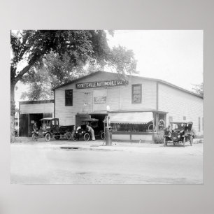 Poster Société automobile Hyattsville, 1920. Photo ancien