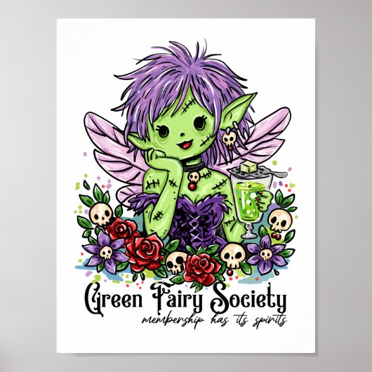 Poster Société de Fée Absinthe (Devant)