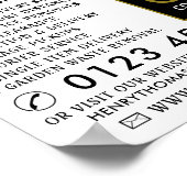 Poster Société de fourgonnette de suppression de Black & (Coin)