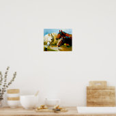 Poster Société de la température Chevaux par Arthur Wardl (Cuisine)