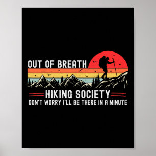 Poster Société de randonnée hors d'haleine Amateur de nat