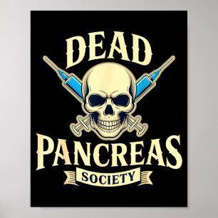 Poster Société du Pancréas Mort, Sensibilisation au Diabè