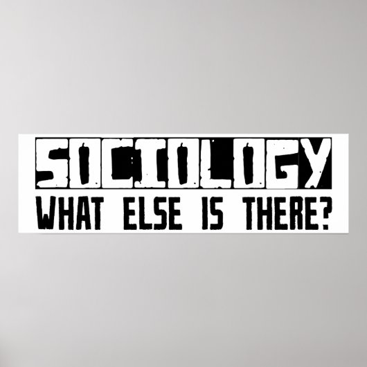 Poster Sociologie Qu'Y A-T-Il D'Autre ? (Devant)