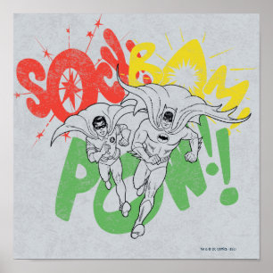 Poster SOCK BAM POW Batman et Robin