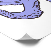 Poster Socktopus Bleu Octopus Avec Sock Funny Meme (Coin)