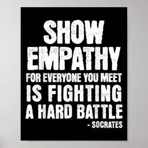 Poster Socrates Citation de gentillesse Philosophie stoïq