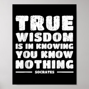Poster Socrates Inspirer Citation stoïque Philosophie sto