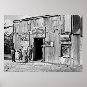 Poster Soda Shack, années 40