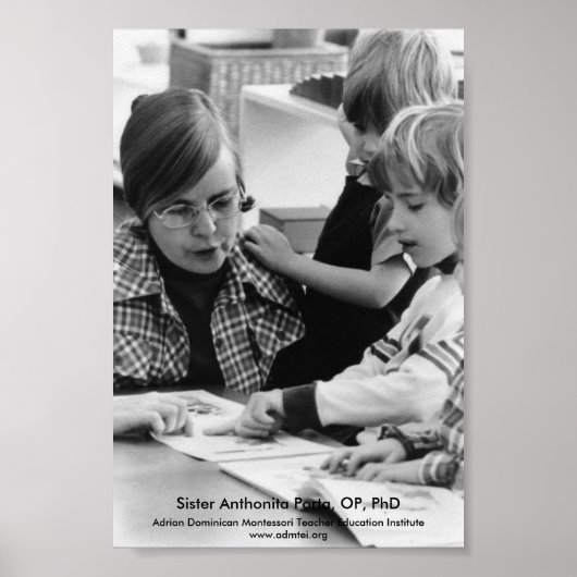 Poster Soeur Anthonita Porta, OP, Ph.D (Devant)
