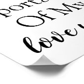 Poster Soeur Appréciation Merci D'Être Dans Ma Vie (Coin)