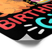 Poster Soeur De La Fille D'Anniversaire Capybara Annivers (Coin)