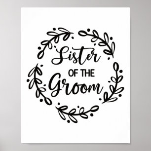 Poster Soeur De La Salle De Mariage Jour De Mariage Groom