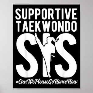 Poster Sœur de Taekwondo solidaire Sœur de Taekwondo drôl