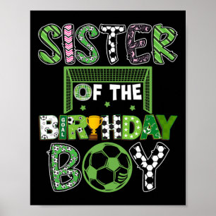 Poster Sœur du garçon qui fête son anniversaire Joueur de