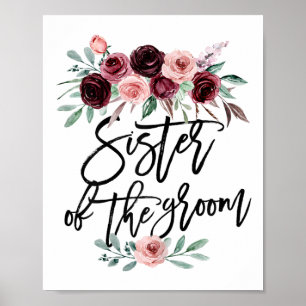Poster Soeur Du Mariage De La Salle De Bain Inlaw Épouse