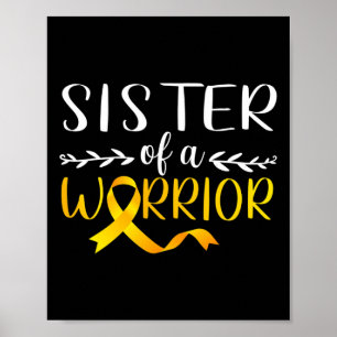 Poster Soeur D'Un Guerrier Soutien De Sensibilisation Au 
