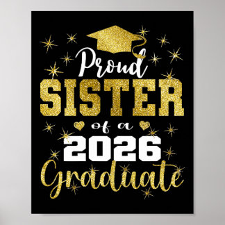 Poster Sœur extrêmement fière d'un diplômé senior de 2026