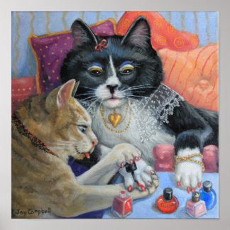 Poster "Soeur Stuff" les soeurs chites font leurs ongles