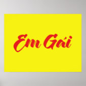 Poster Soeur Viêt-namienne (Jeune) - Em Gái ~ Tiet Viêt (Devant)