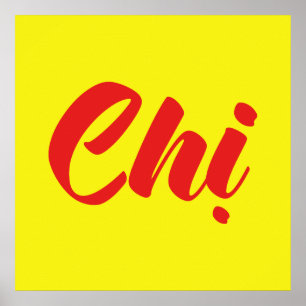 Poster Soeur Vietnamienne - Chi ~ Tien ng Viêt