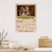 Poster Soeurs Coeur toucher & sentimental Photo Imprimer (Cuisine)