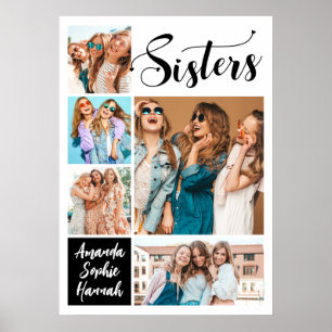 Poster Soeurs de collection de photos modernes