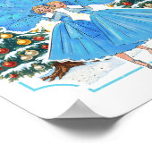 Poster Sœurs dévouées Noël blanc Joyeux Noël flocon de ne (Coin)