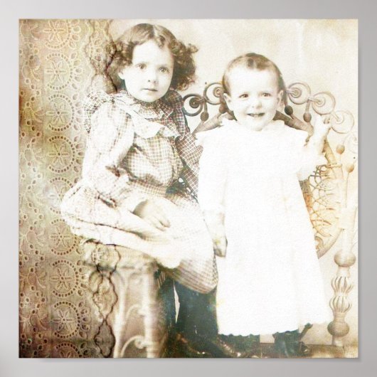 Poster Soeurs et dentelle (Devant)