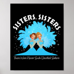 Poster Sœurs Film Noël Blanc 1954 Xmas Neige Pyjama