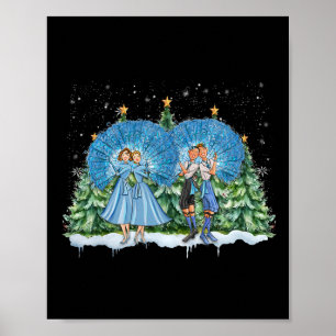 Poster Sœurs Film Noël Blanc 1954 Xmas Neige Pyjama