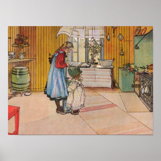 Poster Soeurs - Koket av Carl Larsson (Devant)