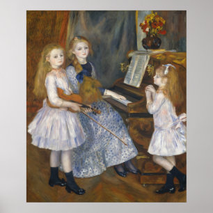 Poster Sœurs musicales Renoir de style cottagecore Art vi