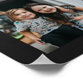 Poster Soeurs personnalisées modernes 7 Collage photo (Coin)