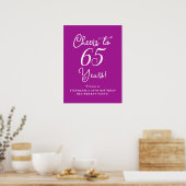 Poster Soeurs rose foncé à 65 ans de retraite (Cuisine)