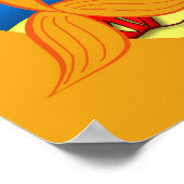 Poster Sofia l'affiche de la sirène orange et du dauphin (Coin)