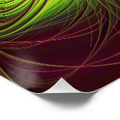 Poster Soft and tenderness fractal fantasy flowers (Coin)