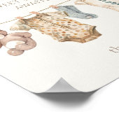 Poster Soft Boho Neutral Vêtements de bébé Déchets Raffle (Coin)