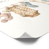 Poster Soft Boho Neutral Vêtements de bébé Sweets et Trai (Coin)