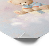 Poster Soft Cute Teddy Bear Détails de naissance (Coin)